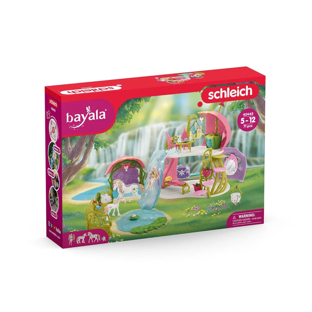 Schleich 42445 Glittering Flower House with Unicorns - Image 13