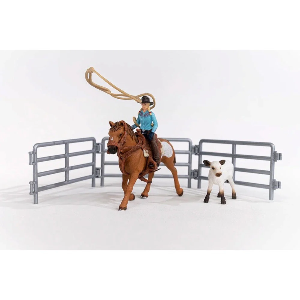 Schleich 42577 Cowgirl Team Roping Fun - Image 2