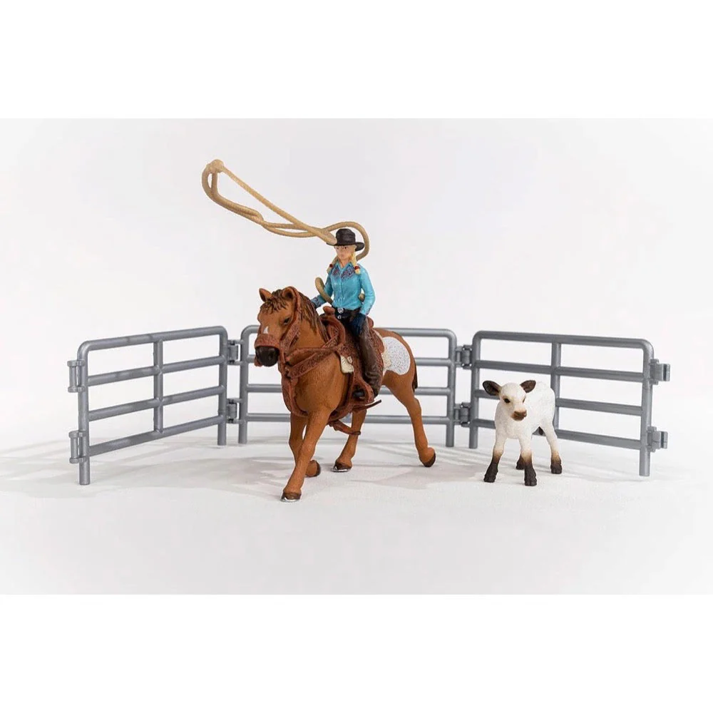 Schleich 42577 Cowgirl Team Roping Fun - Image 4
