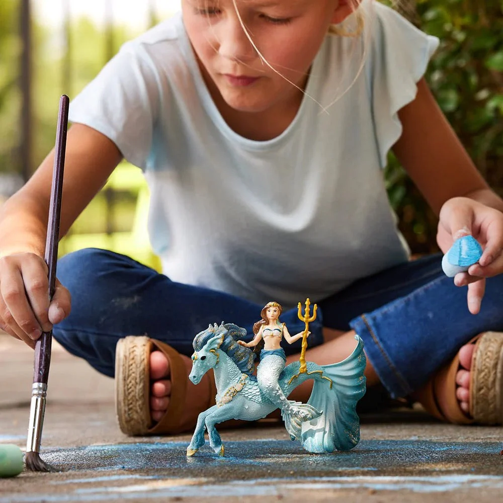 Schleich 70594 Mermaid Eyela On Underwater Horse - Image 2