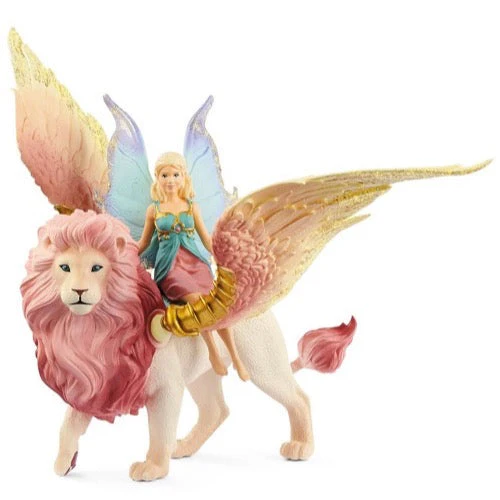 Schleich 70714 Fairy In Flight On Winged Lion - Image 2