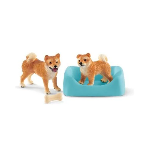 Schleich 42479 Shiba Inu Mother and Puppy - Image 3