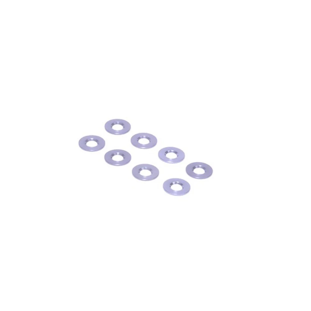 Schumacher Alloy Grey Wishbone Spacer 0.5mm-Mi10 (pk8)
