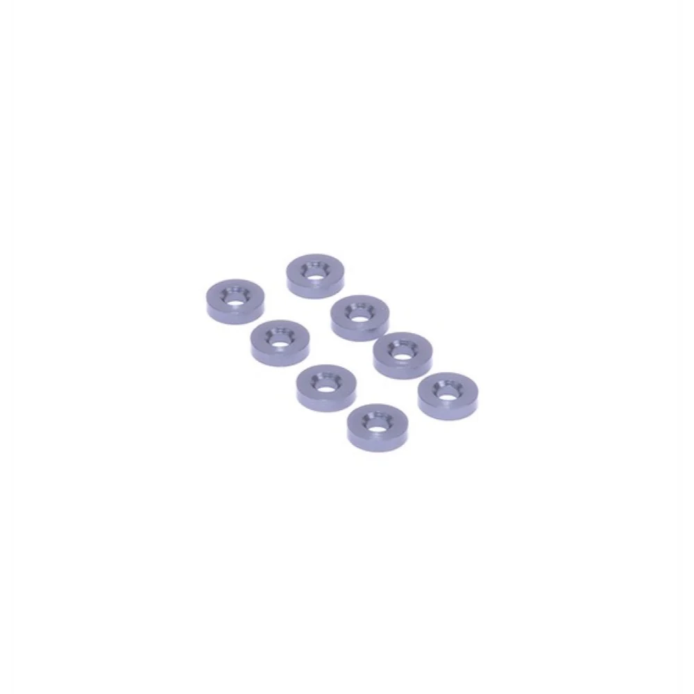 Schumacher Alloy Grey Wishbone Spacer 2.0mm-Mi10 (pk8)