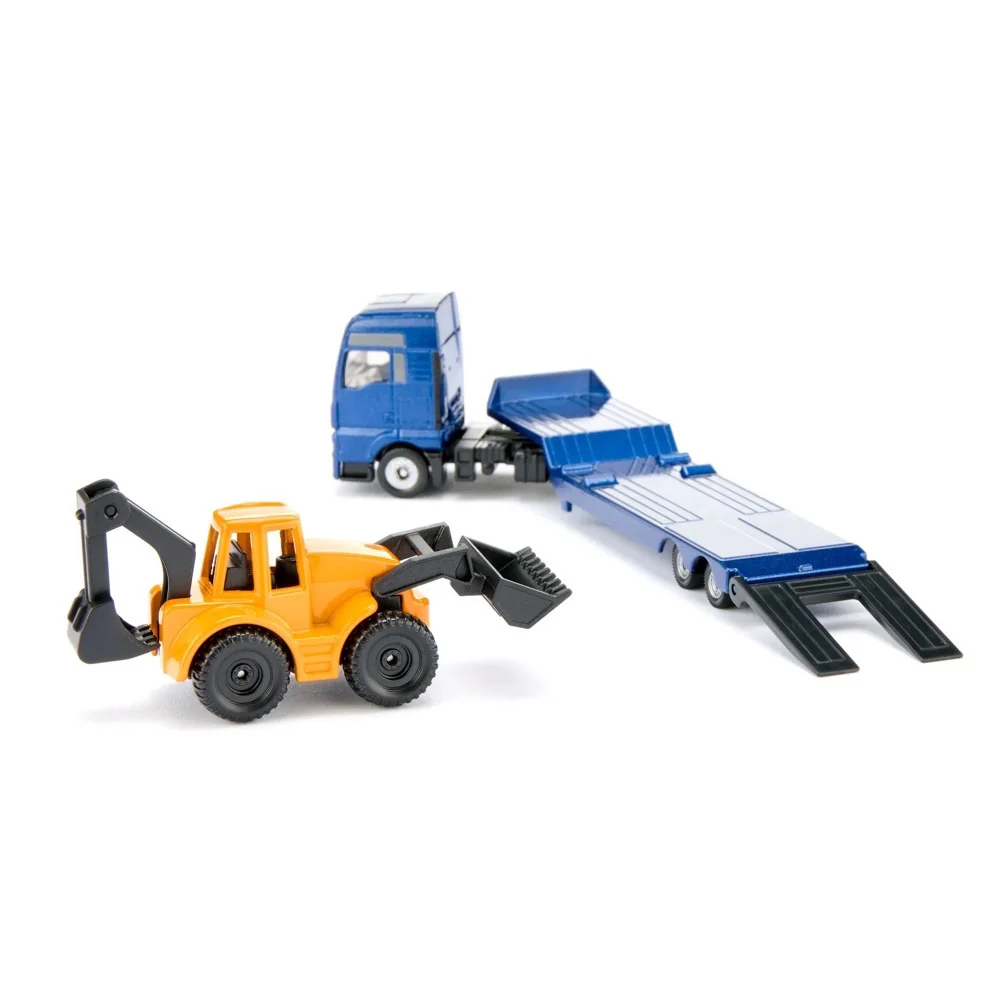 Siku 1761 1/87 MAN Truck with Backhoe Loader - Image 9