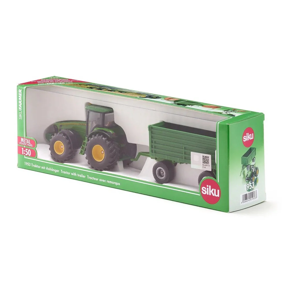 Siku 1953 1/50 John Deere Tractor with Trailer - Image 6
