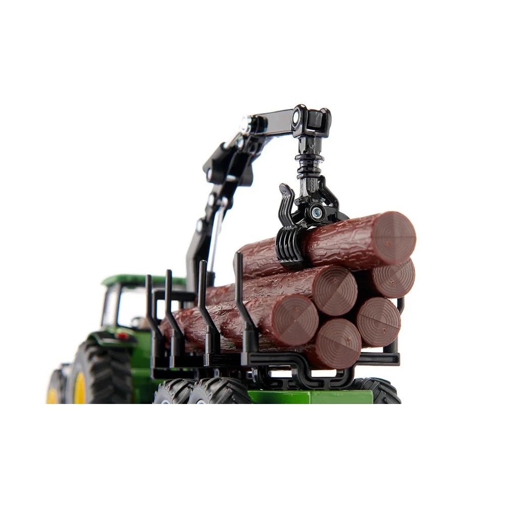 Siku 1954 1/50 John Deere with Forestry Trailer - Image 3