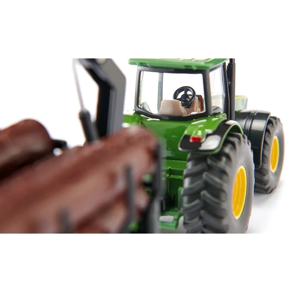 Siku 1954 1/50 John Deere with Forestry Trailer - Image 5