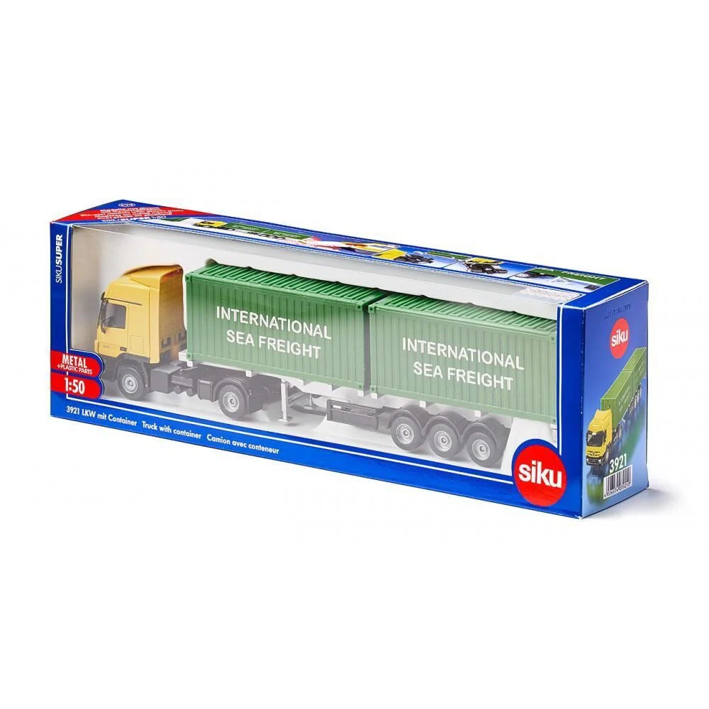 Siku 3921 1/50 Mercedes Actros - Container Truck - Image 6
