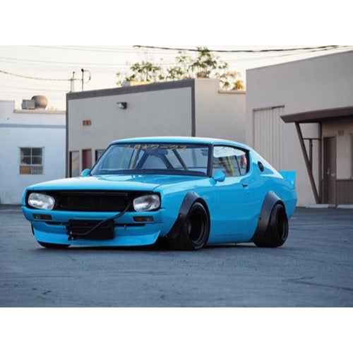 Solido S4319801 1/43 Nissan Skyline GT-R (KPGC110) "Kenmeri" W/ Liberty Walk Body Kit Blue 1972