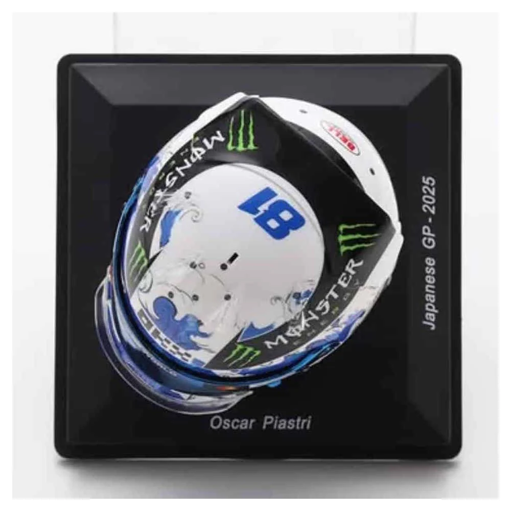 Spark 5HF213 1/5 McLaren Formula 1 Team Oscar Piastri Japanese GP 2025 Resin Model Helmet - Image 9