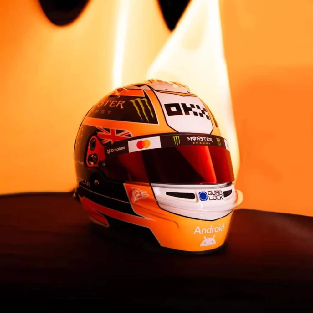 Spark 5HF214 1/5 McLaren Formula 1 Team Oscar Piastri Monaco GP 2025 Resin Model Helmet - Image 3