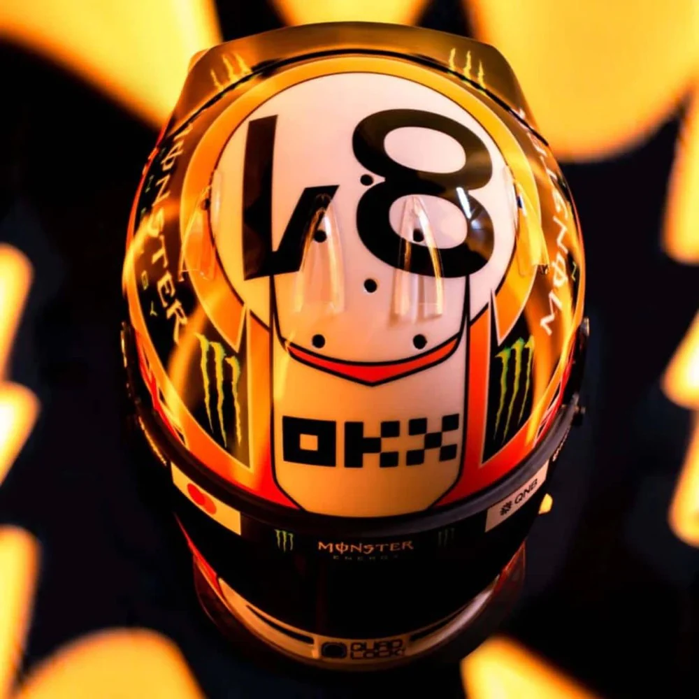Spark 5HF214 1/5 McLaren Formula 1 Team Oscar Piastri Monaco GP 2025 Resin Model Helmet - Image 4