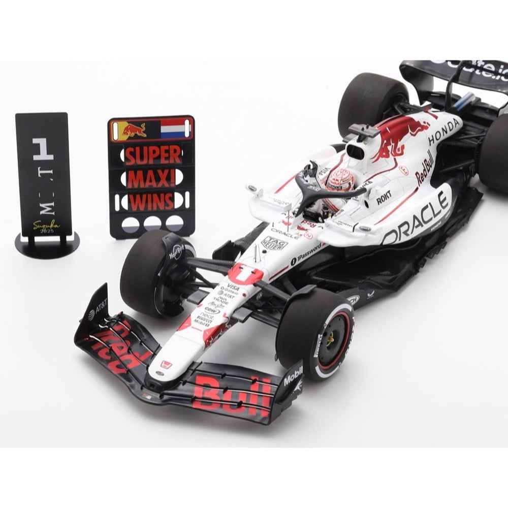 Spark SP18S1004 1/18 Red Bull Racing RB21 No.1 Oracle Red Bull Racing Winner Japanese GP 2025 Max Verstappen - Image 2