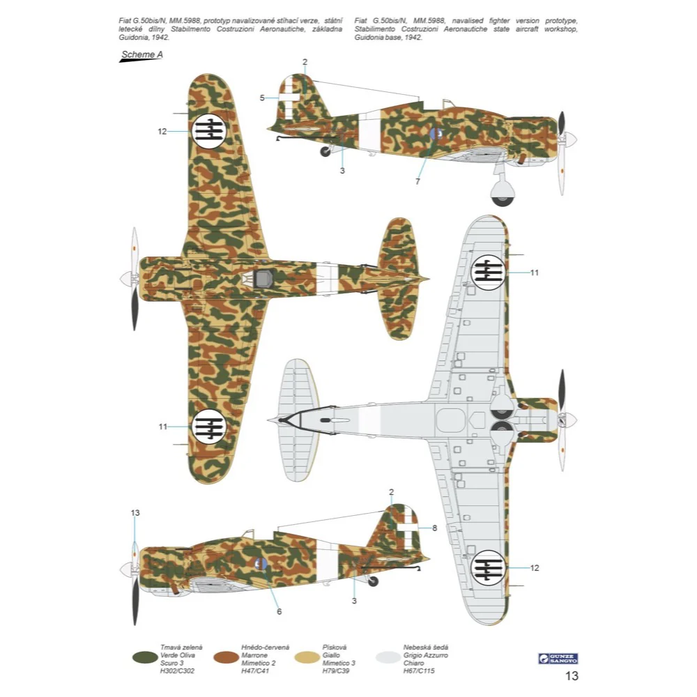 Special Hobby 32089 1/32 Fiat G.50bis/G.50bis/N ‘Fighter-Bomber & Navy Fighter’ - Image 4