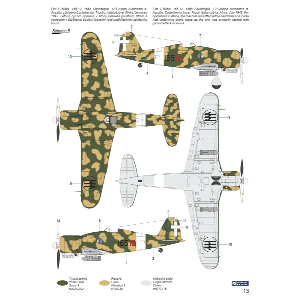 Special Hobby 32089 1/32 Fiat G.50bis/G.50bis/N ‘Fighter-Bomber & Navy Fighter’ - Image 5