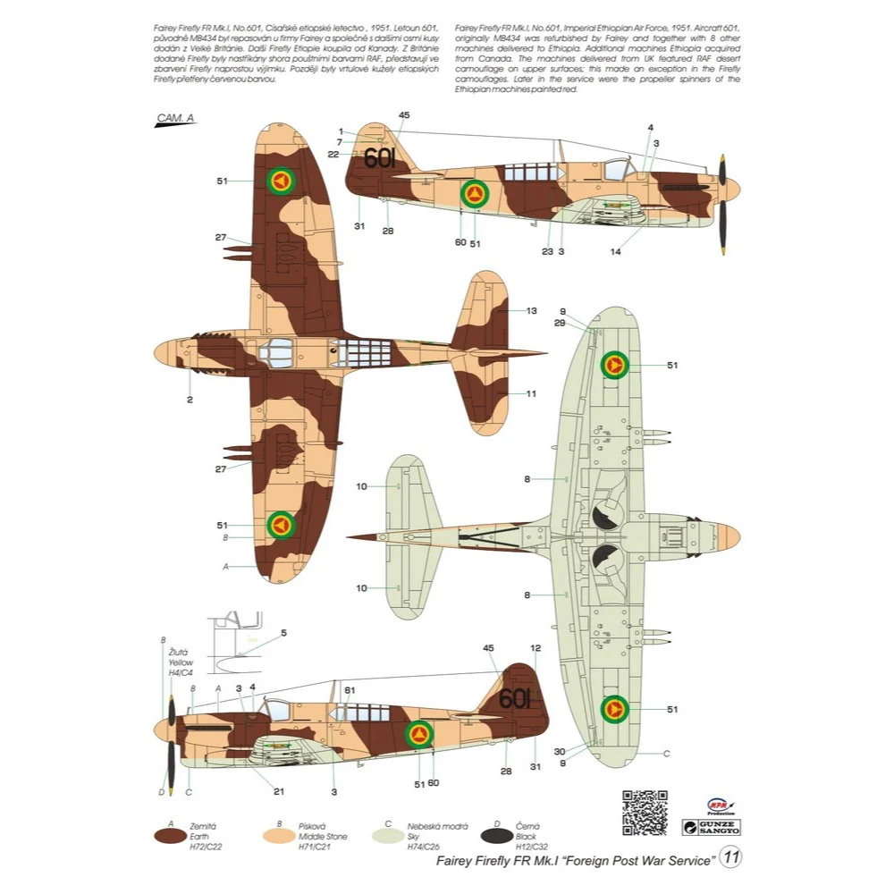 Special Hobby 48151 1/48 Firefly Mk.I Foreign Post War Service - Image 2