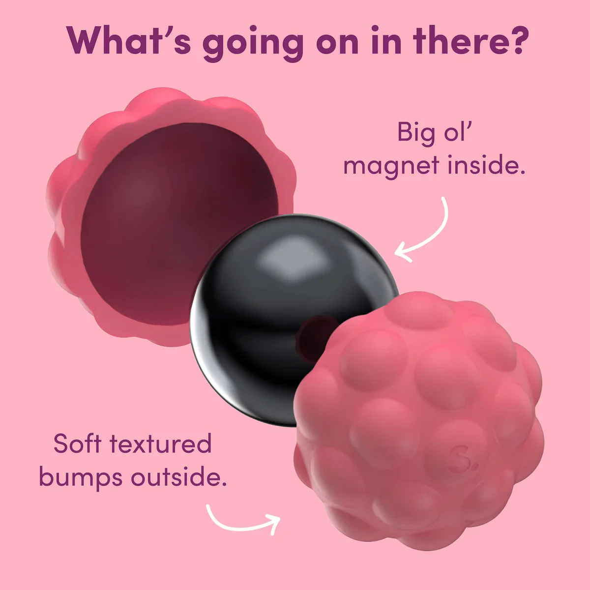 Speks Odds Purple Bumps Silicone Fidget Magnets - Image 4