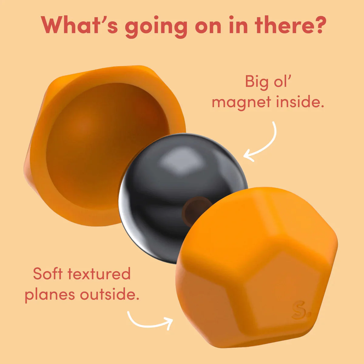 Speks Odds Orange Planes Silicone Fidget Magnets - Image 4