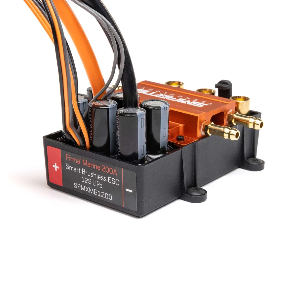 Spektrum 200A Brushless Marine Smart ESC 12S Super Sonicwake SPMXME1200 - Image 3