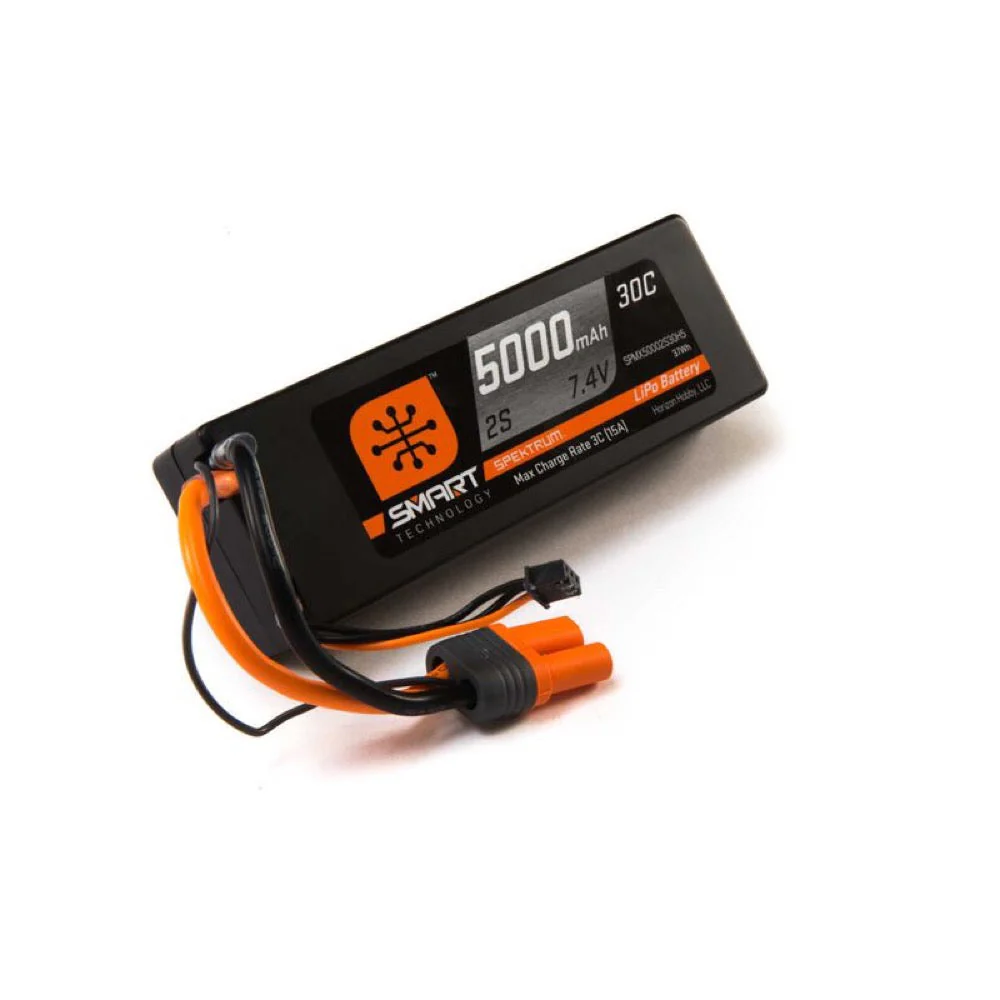 Spektrum SPMX-1032 Smart 5000mAh 2S 50C IC5 LiPo Battery Powerstage Bundle with S100 Charger - Image 2