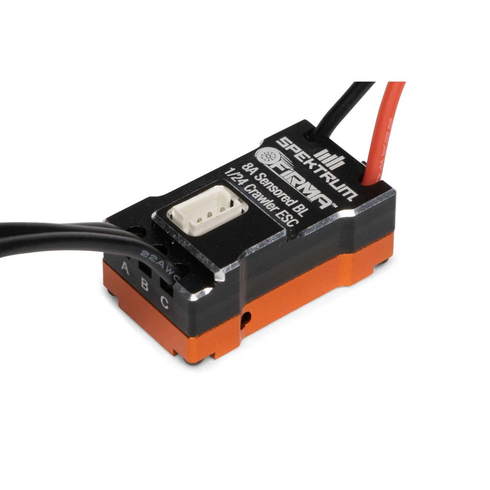 Spektrum SPMXSE1008 Firma 8A Sensored Brushless 1/24 Crawler ESC - Image 2