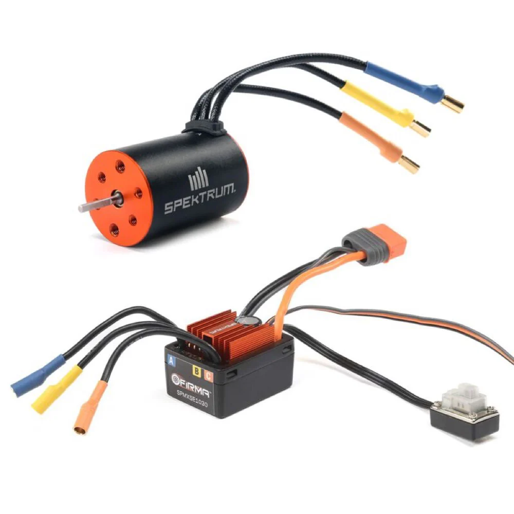 Spektrum SPMXSEMC14 Firma 30A BL Smart ESC with 4500Kv Motor Combo suit 1/18 Vehicles