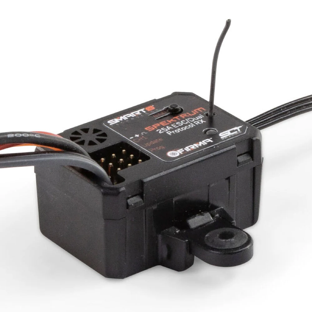 Spektrum SPMXSER1025 Firma 2-in-1 25A Brushed Smart ESC with In-Built Dual Protocol Receiver - Image 6