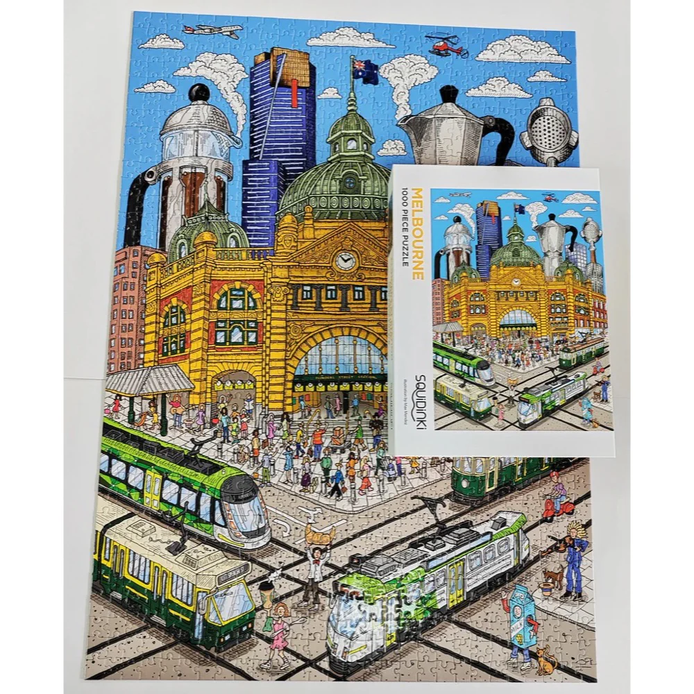 Squidinki 83008 Melbourne 1000pc Jigsaw Puzzle - Image 3