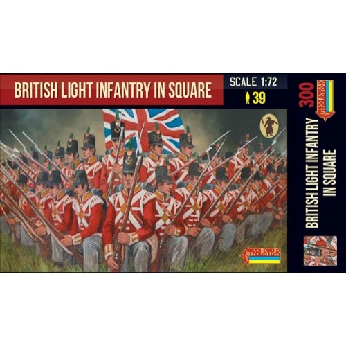 Strelets 300 1/72 Napoleonic British Light Infantry in Square