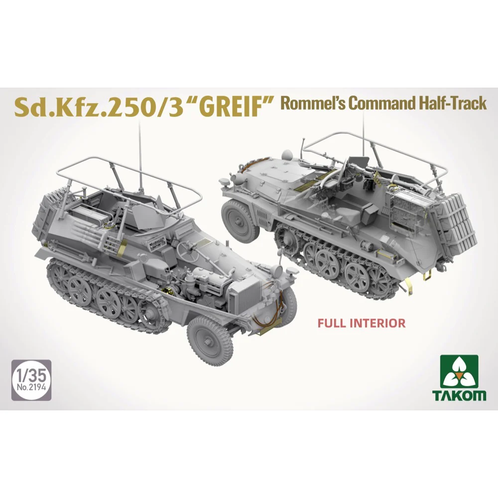 Takom 2194 1/35 Sd.Kfz 250/3 «Greif» Rommel Command Half-Track - Image 5
