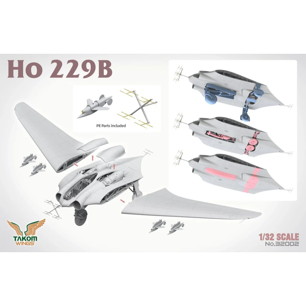 Takom 32002 1/32 Horten Ho 229B Night Fighter - Image 4