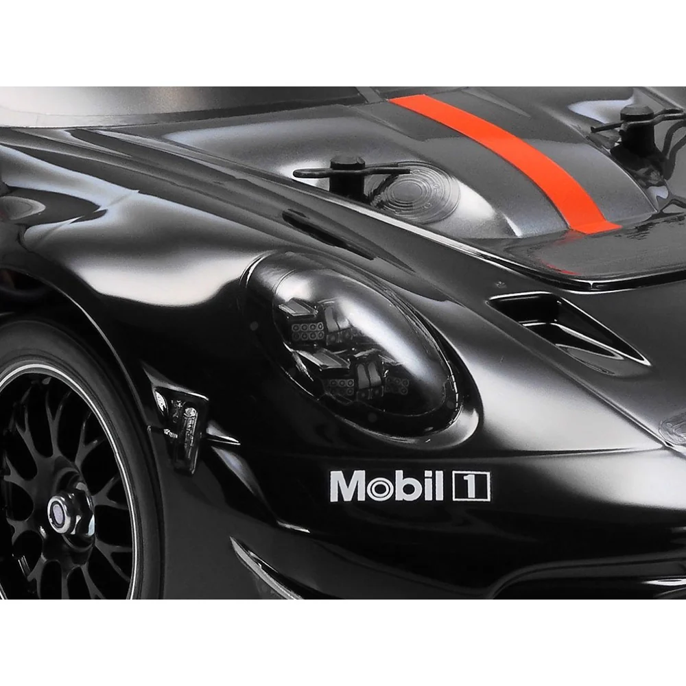 Tamiya 47512 1/10 911 GT3 R (992) TT-02 Limited Edition Black Painted Body RC Car Kit - Image 5