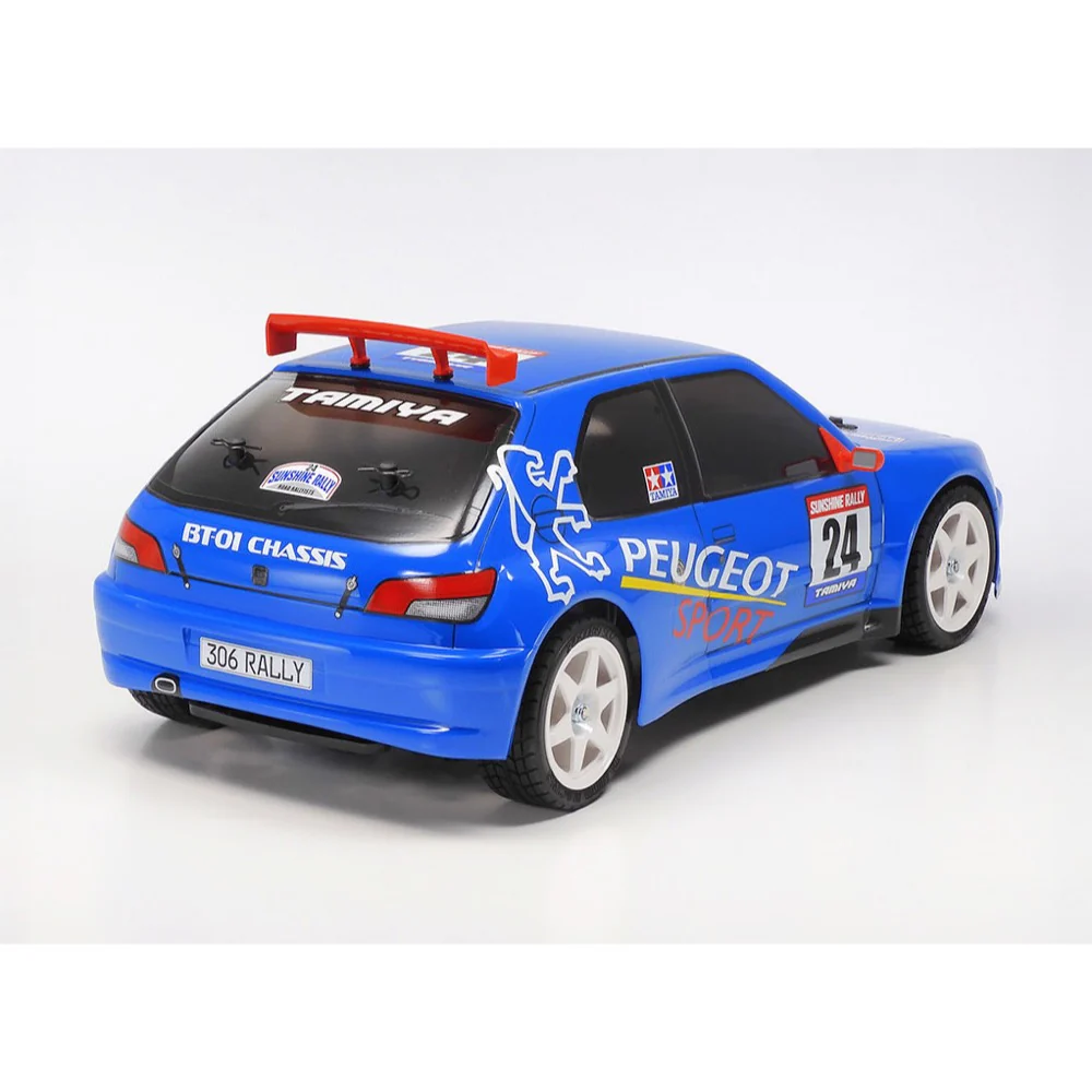 Tamiya 47513 1/10 Peugeot 306 Maxi BT-01 Limited Edition Blue Painted Body RC Car Kit - Image 3