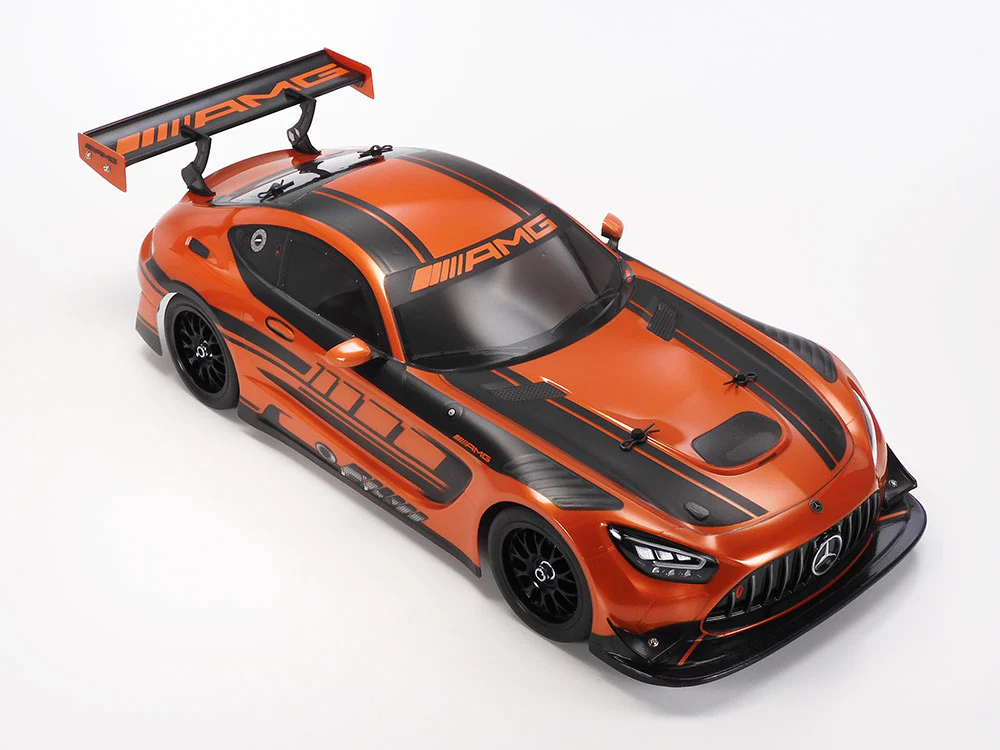 Tamiya 47519 1/10 Mercedes-AMG GT3 EVO Orange Painted Body (TT-02) - Image 3