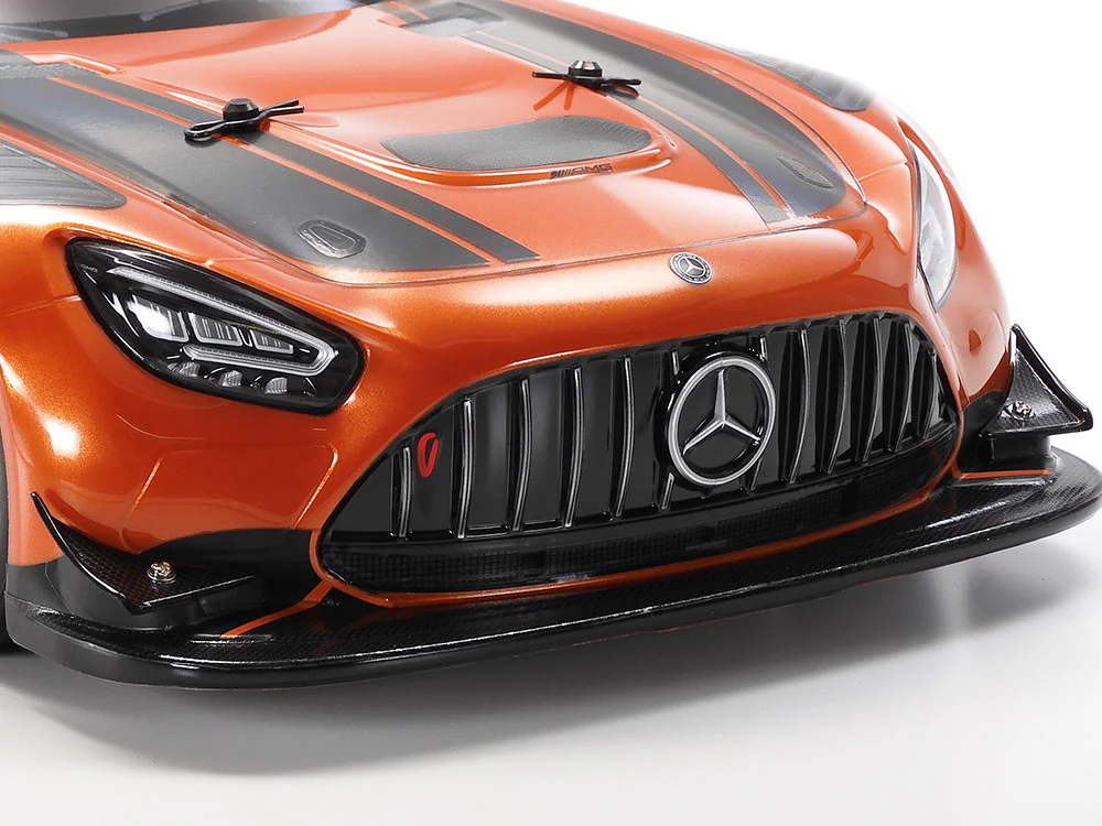 Tamiya 47519 1/10 Mercedes-AMG GT3 EVO Orange Painted Body (TT-02) - Image 5
