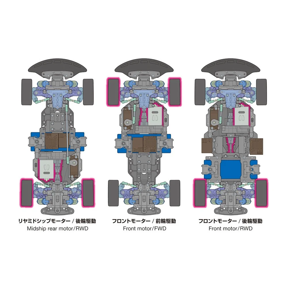Tamiya 58746 1/10 Peugeot 306 Maxi BT-01 RC Car Kit - Image 13