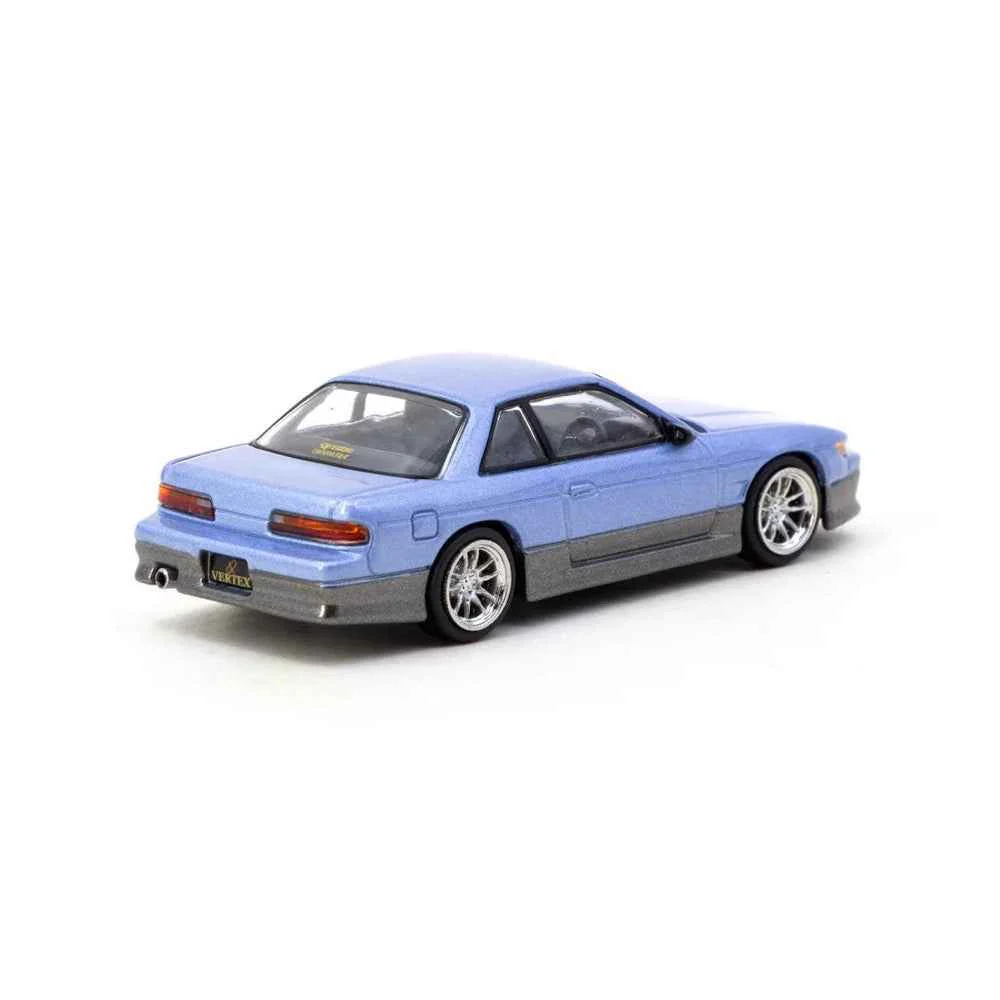 Tarmac Works 64G-025-PU 1/64 Vertex Nissan Silvia S13 Blue/Grey - Image 2