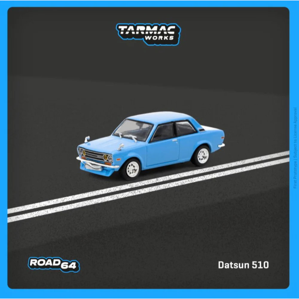 Tarmac Works 64R-052-LB 1/64 Datsun 510 Light Blue - Image 4