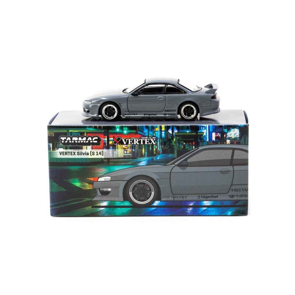 Tarmac Works T64G-018-GY 1/64 Vertex Silvia S14 Grey - Image 3