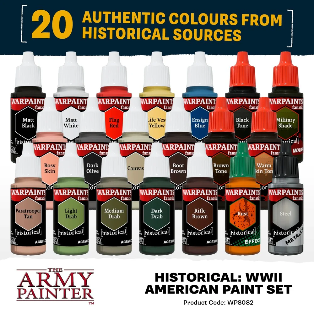 The Army Painter Historical: WWII American Paint Set - Image 2