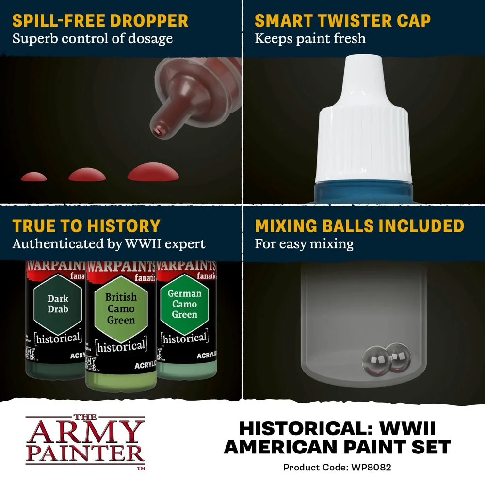 The Army Painter Historical: WWII American Paint Set - Image 4