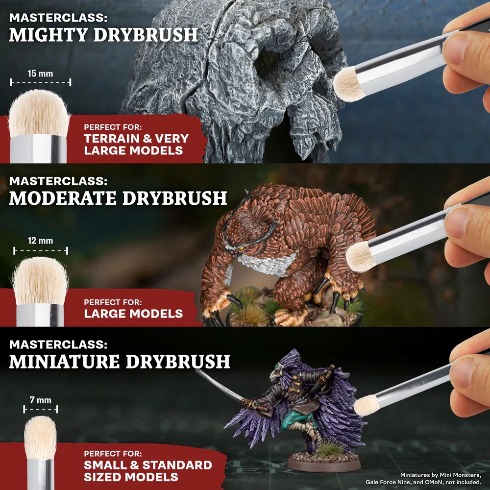 The Army Painter TL5065 Masterclass Drybrush Set - Image 4