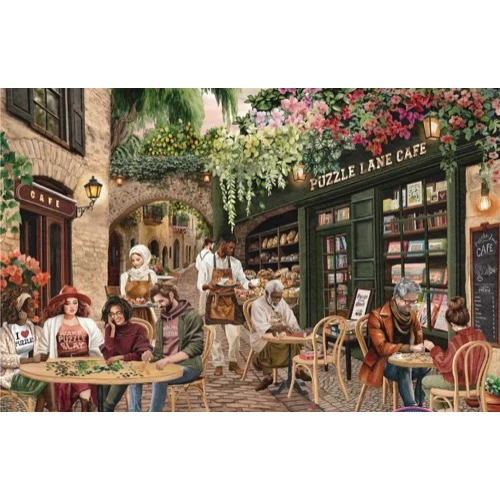 The Puzzle Collab Puzzle Lane Cafe 500pc Jigsaw Puzzle - Image 5