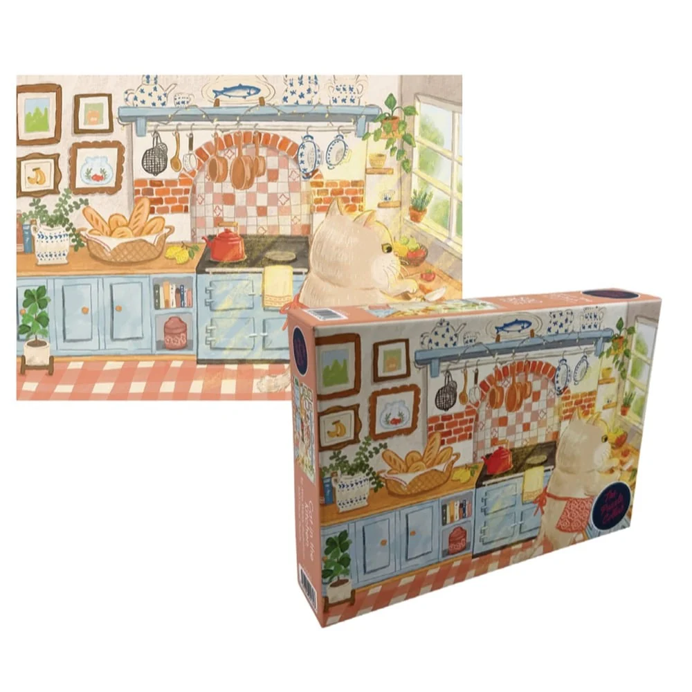 The Puzzle Collab Cat in The Kitchen 500 Piece Puzzle - Image 3