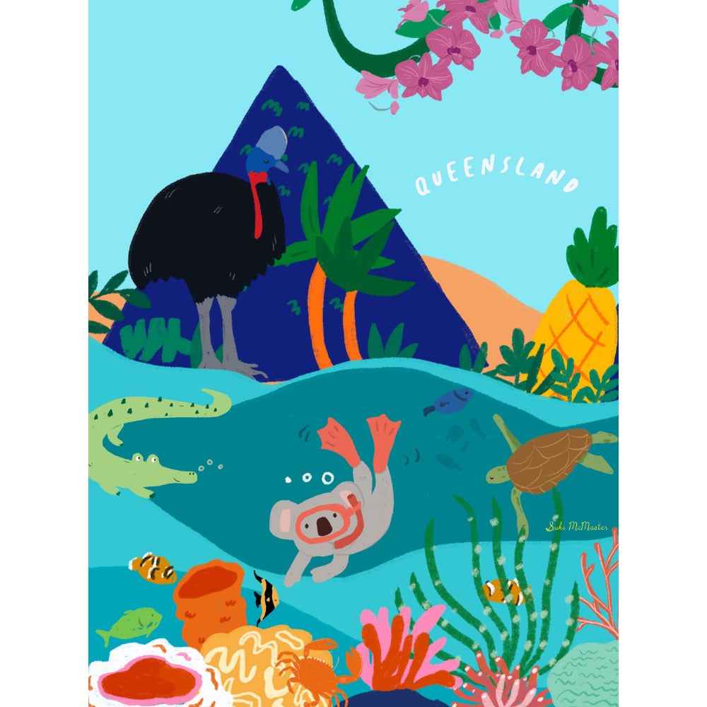 The Puzzle Collab Tropical Paradise Queensland 500pc Jigsaw Puzzle - Image 2