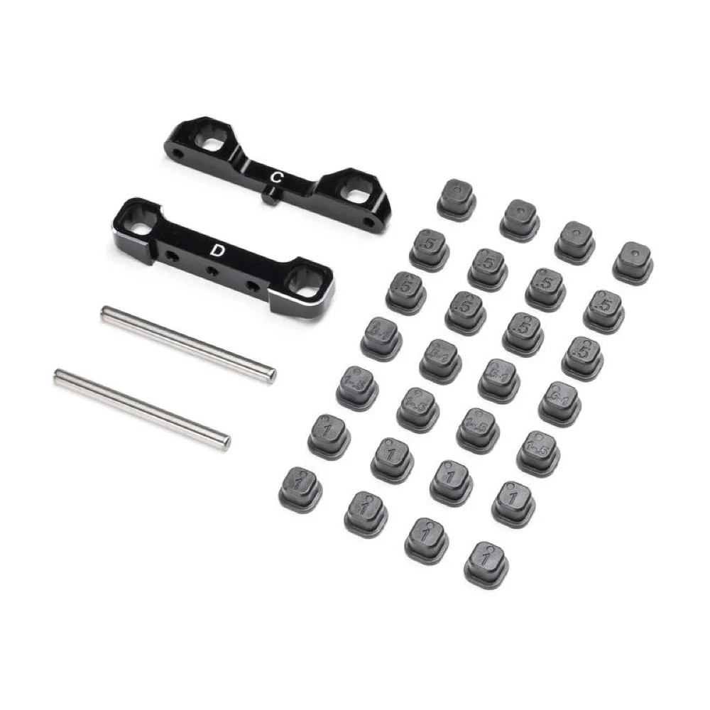 TLR Adjustable C and D Pivot Set Black 22S Sprint Car TLR-1055