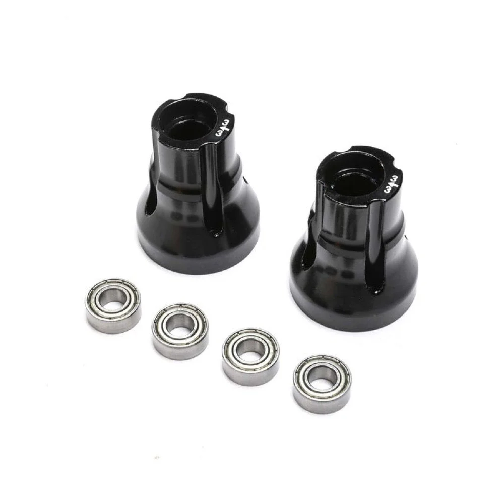 TLR TLR144003 Black Aluminium 3 Deg Rear Axle Mount Set LMT Tuned LMT