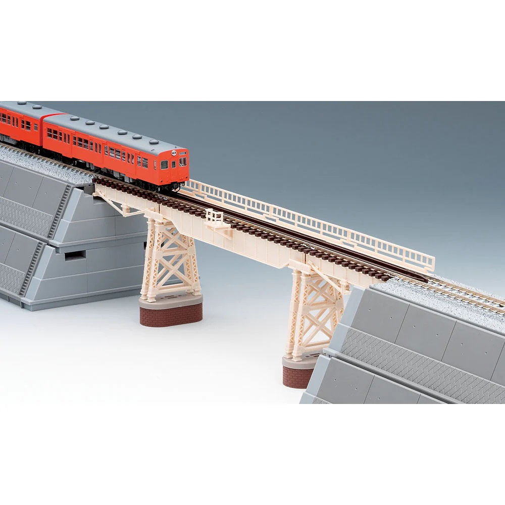 Tomix 3277 N Trestle Bridge S280 Ivory w/ 2 ea. brick and trestle piers - Image 4