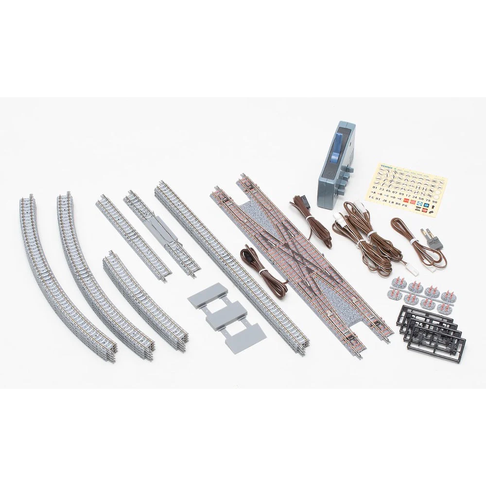 Tomix 91029 N Track set Double track Double crossing Turnout set - Image 2